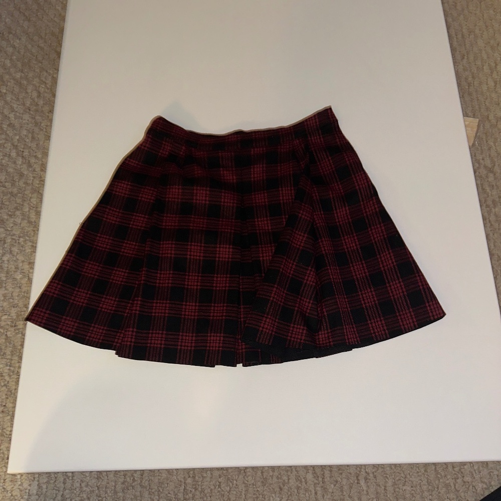 plaid skirt